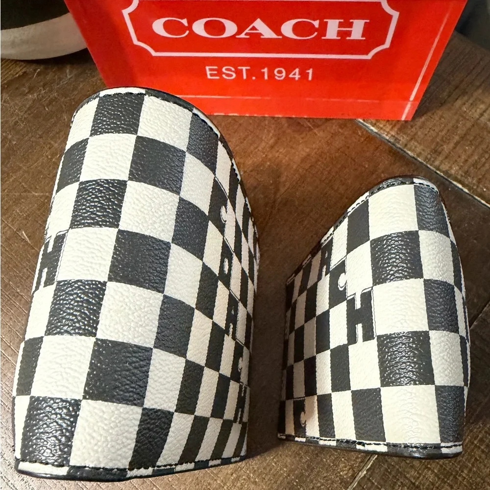 Coach 3 in 1 Checkered Print Wallet (NWT) - Picture 6 of 10